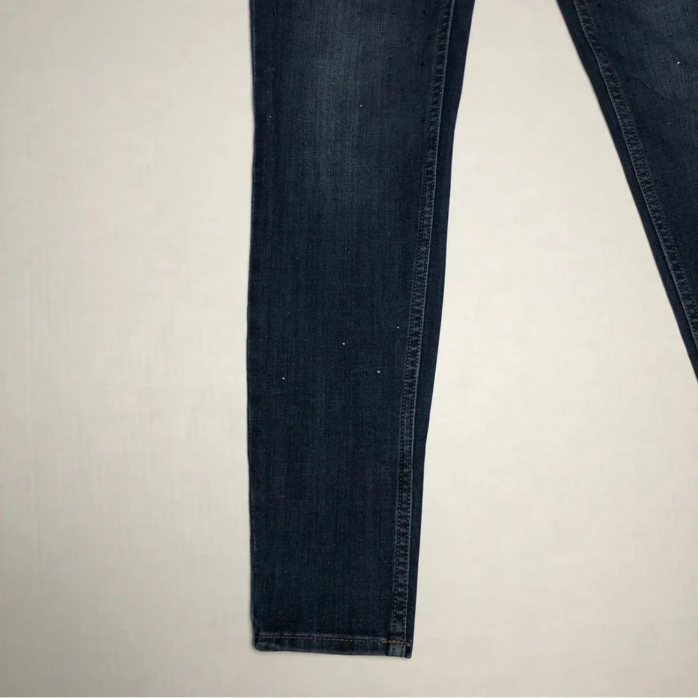 ⭐️NEW⭐️SPARKLES ✨White House Black Market (WHBM) The Skinny Ankle Blue Jeans - Picture 6 of 11